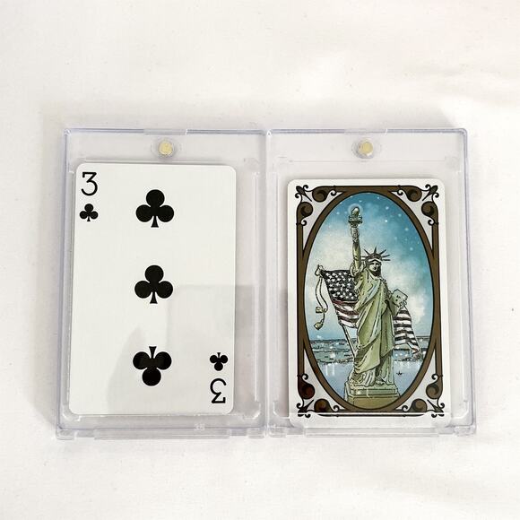 TIFFANY & Co Playing Card Brooklyn Bridge Statue of Liberty 80s Collectors COA - Picture 4 of 8